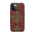La Decoration Arabe 5 & 6 - Emile Prisse D’avennes Iphone Case, 12 Pro Max / Tough Phone, Red Patterned Phone Case