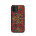 La Decoration Arabe 5 & 6 - Emile Prisse D’avennes Iphone Case, 12 / Tough Phone, Red Patterned Phone Case