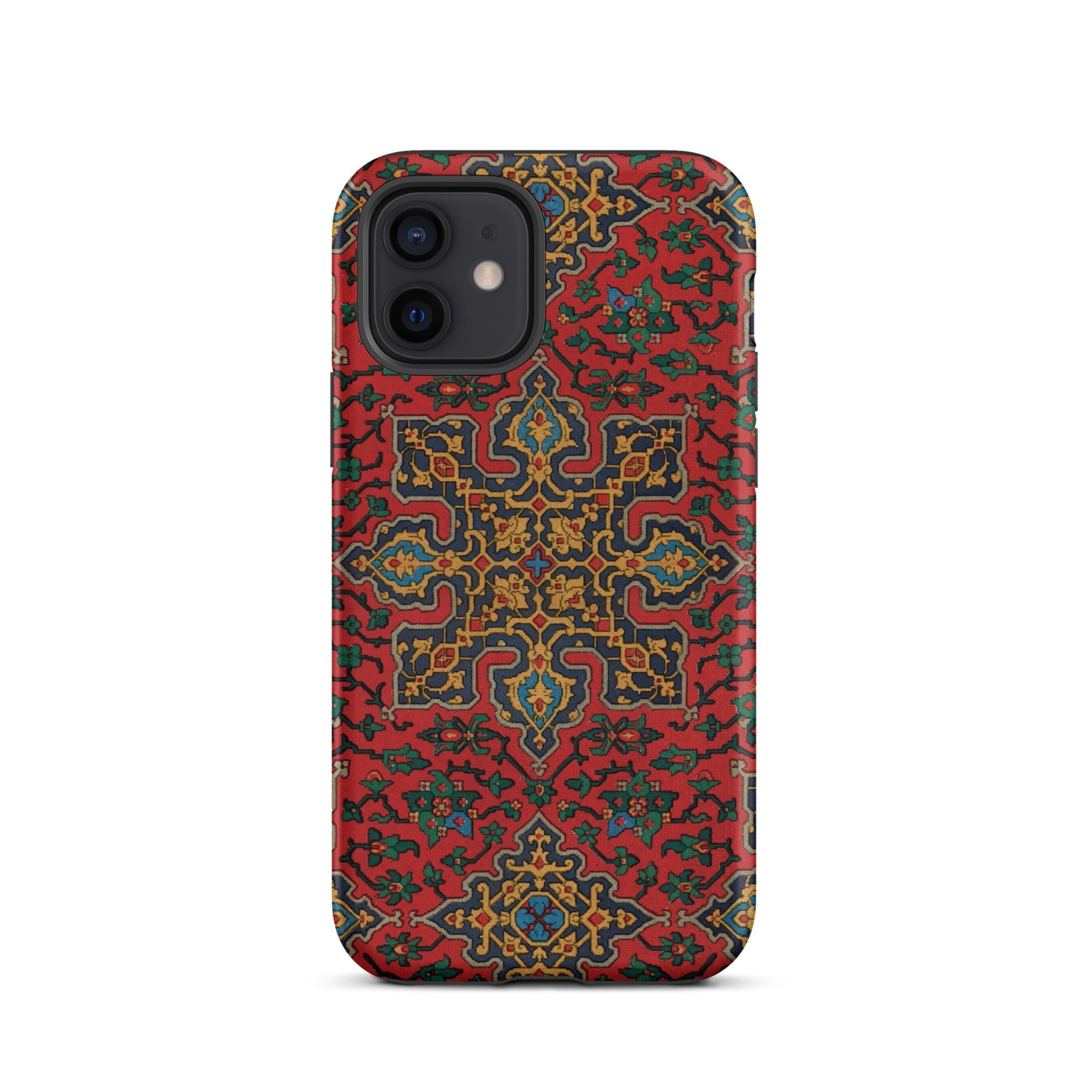 La Decoration Arabe 5 & 6 - Emile Prisse D’avennes Iphone Case, 12 / Tough Phone, Red Patterned Phone Case