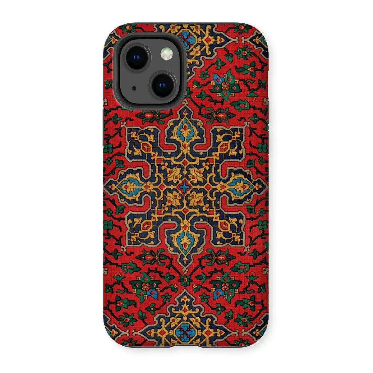 La Decoration Arabe 5 & 6 - Emile Prisse D’avennes Iphone Case, 13 / Matte, Ornate Phone Case Intricate Middle Eastern-inspired Pattern Red