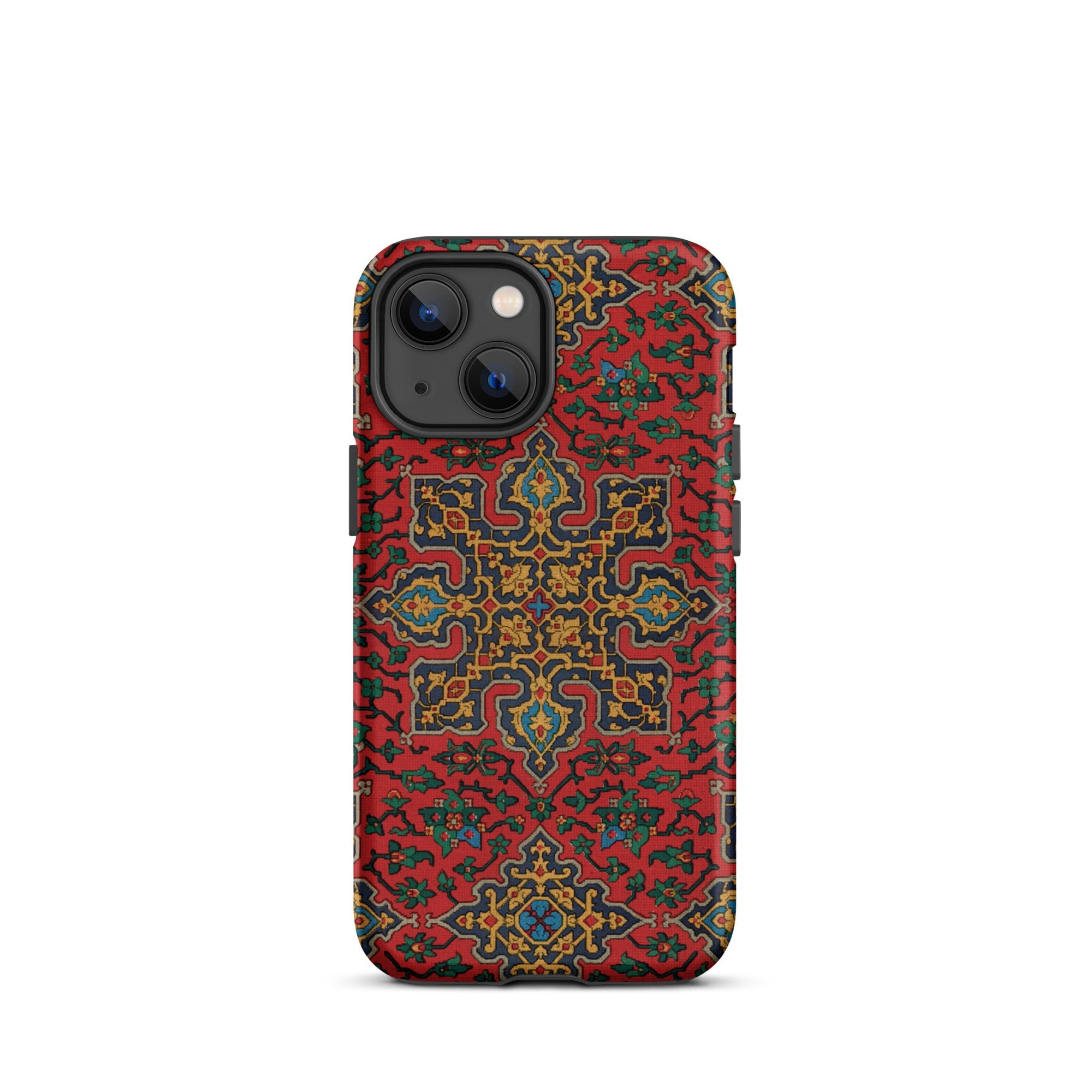 La Decoration Arabe 5 & 6 - Emile Prisse D’avennes Iphone Case, 13 Mini / Matte, Red Patterned Phone Case