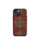 La Decoration Arabe 5 & 6 - Emile Prisse D’avennes Iphone Case, 13 Mini / Tough Phone, Red Patterned Phone Case