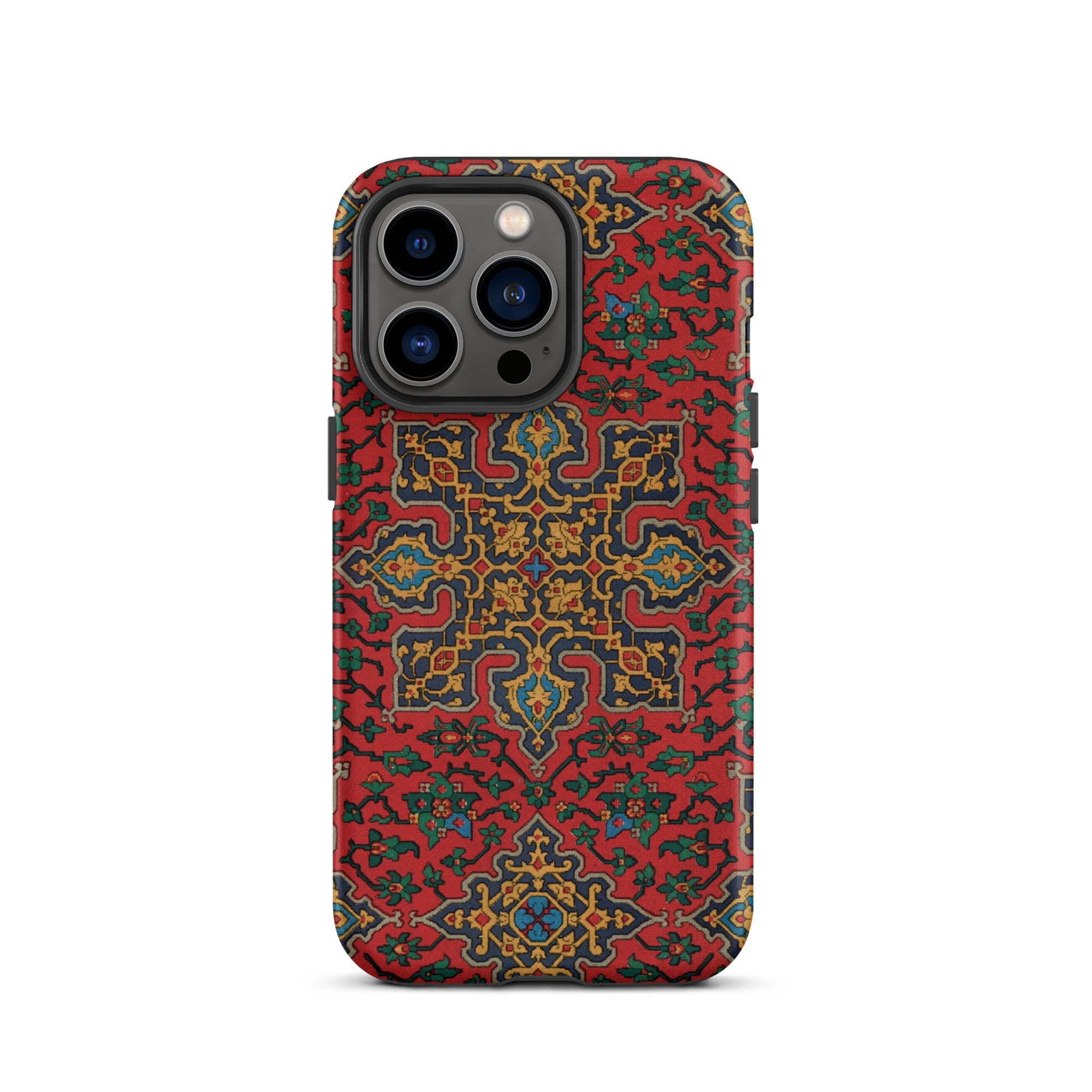 La Decoration Arabe 5 & 6 - Emile Prisse D’avennes Iphone Case, 13 Pro / Matte, Red Patterned Phone Case
