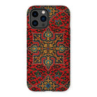 La Decoration Arabe 5 & 6 - Emile Prisse D’avennes Iphone Case, 14 Pro Max / Matte, Ornate Iphone Case Vibrant Red Gold Middle