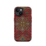 La Decoration Arabe 5 & 6 - Emile Prisse D’avennes Iphone Case, 15 / Matte, Red Patterned Phone Case