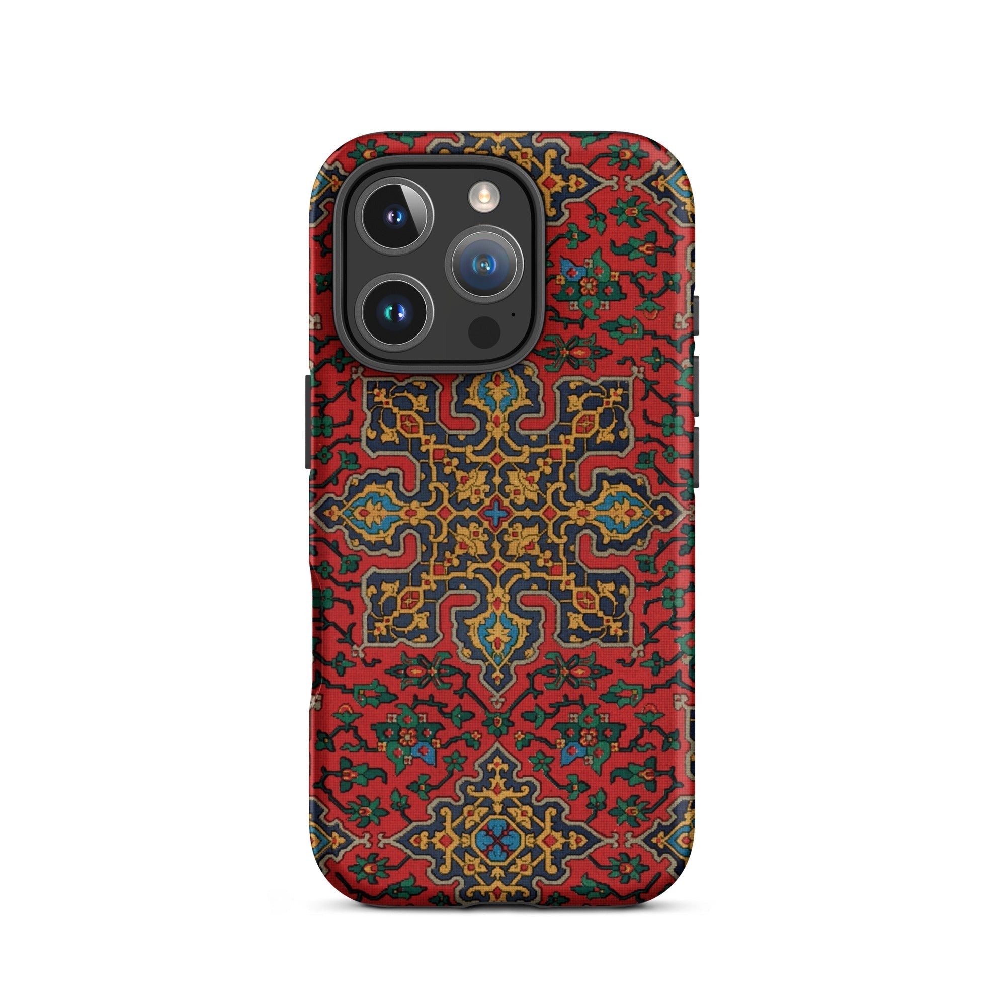 La Decoration Arabe 5 & 6 - Emile Prisse D’avennes Iphone Case, 16 Pro / Tough Phone, Red Patterned Phone Case