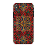 La Decoration Arabe 5 & 6 - Emile Prisse D’avennes Iphone Case, Xs / Matte, Ornate Phone Case Vibrant Red Multicolored Middle