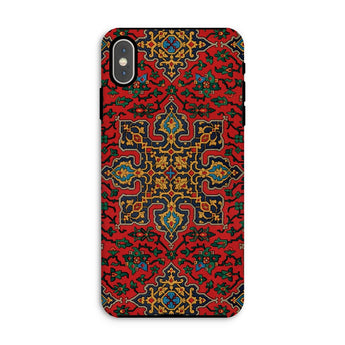 La Decoration Arabe 5 & 6 - Emile Prisse D’avennes Iphone Case, Xs Max / Matte, Ornate Phone Case Vibrant Red Gold Middle Eastern-inspired