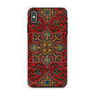 La Decoration Arabe 5 & 6 - Emile Prisse D’avennes Iphone Case, Xs Max / Tough Phone, Ornate Phone Case Vibrant Red Gold Middle