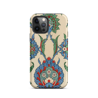 La Decoration Arabe 51 - Emile Prisse D’avennes Art Iphone Case, 12 Pro / Matte, Floral Patterned Phone Case