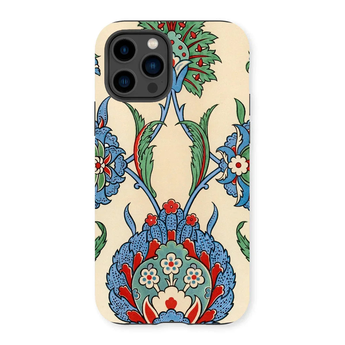 La Decoration Arabe 51 - Emile Prisse D’avennes Art Iphone Case, 14 Pro / Matte, Decorative Phone Case Colorful Floral Pattern Inspired
