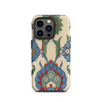 La Decoration Arabe 51 - Emile Prisse D’avennes Art Iphone Case, 14 Pro / Matte, Floral Patterned Phone Case
