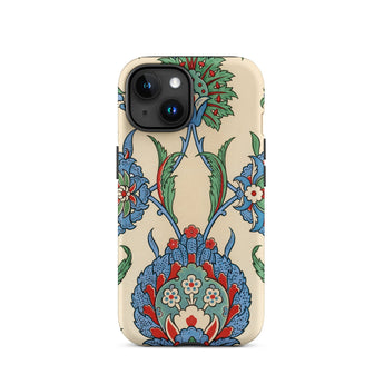 La Decoration Arabe 51 - Emile Prisse D’avennes Art Iphone Case, 15 / Matte, Floral Patterned Phone Case
