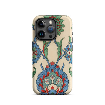 La Decoration Arabe 51 - Emile Prisse D’avennes Art Iphone Case, 15 Pro / Matte, Floral Patterned Phone Case