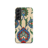 La Decoration Arabe 51 - Emile Prisse D’avennes Art Phone Case Samsung Galaxy S22 / Matte Beige Phone Case Adorned Intricate Blue Green Red