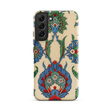 La Decoration Arabe 51 - Emile Prisse D’avennes Art Phone Case Samsung Galaxy S22 Plus / Matte Beige Phone Case Adorned Intricate Blue