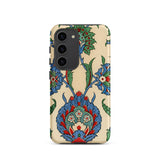 La Decoration Arabe 51 - Emile Prisse D’avennes Art Phone Case Samsung Galaxy S23 / Matte Beige Phone Case Adorned Intricate Blue Green Red
