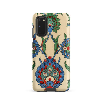 La Decoration Arabe 51 - Emile Prisse D’avennes Art Samsung Case, Galaxy S20 / Matte, Protective Phone Case Intricate Blue Red Green Floral