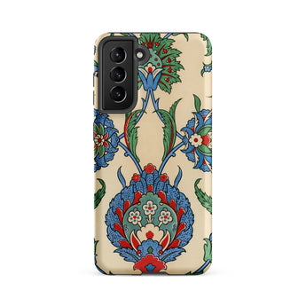 La Decoration Arabe 51 - Emile Prisse D’avennes Art Samsung Case, Galaxy S21 Fe / Matte, Phone Case Ornate Colorful Floral Leaf Pattern