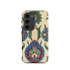 La Decoration Arabe 51 Emile Prisse D’avennes Art Samsung Case, Galaxy S23 / Matte, Smartphone Case Colorful Floral Pattern Beige Background