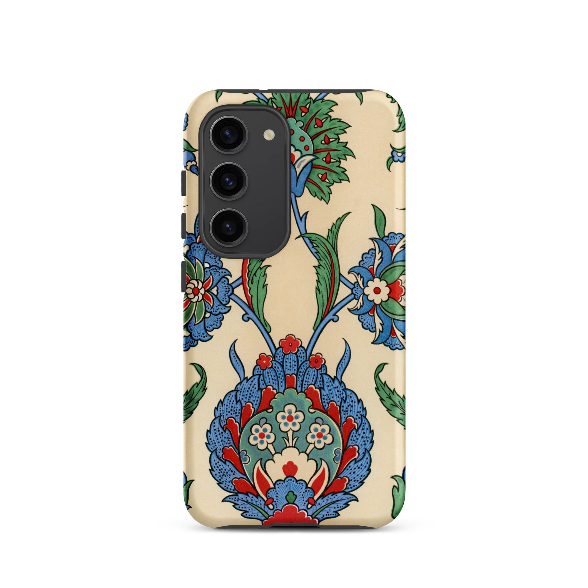 La Decoration Arabe 51 Emile Prisse D’avennes Art Samsung Case, Galaxy S23 / Matte, Smartphone Case Colorful Floral Pattern Beige Background