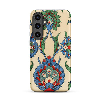 La Decoration Arabe 51 - Emile Prisse D’avennes Art Samsung Case, Galaxy S24 Plus / Matte, Phone Case Cream Background Intricate Floral