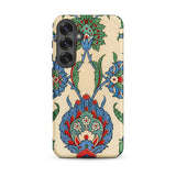 La Decoration Arabe 51 - Emile Prisse D’avennes Art Samsung Case, Galaxy S25 Plus / Matte, Beige Phone Case Blue Red Green Floral Pattern