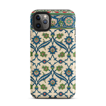 La Decoration Arabe 52 - Emile Prisse D’avennes Iphone Case, 11 Pro Max / Matte, Floral Patterned Phone Case