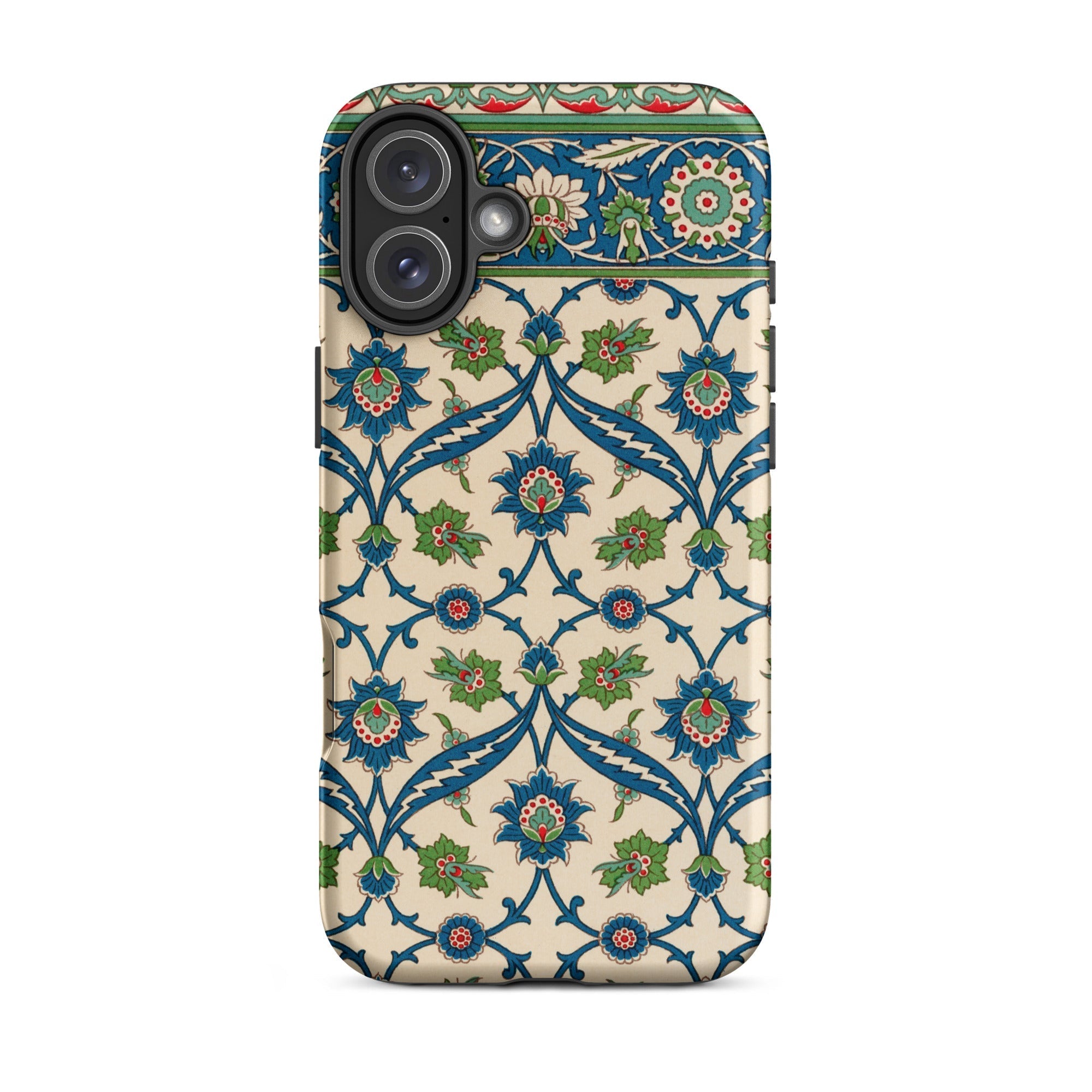 La Decoration Arabe 52 Emile Prisse D’avennes Iphone Case, 16 Plus / Matte, Floral Patterned Phone Case