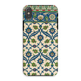 La Decoration Arabe 52 - Emile Prisse D’avennes Iphone Case, Xs / Matte, Decorative Phone Case Intricate Floral Geometric Pattern Blue