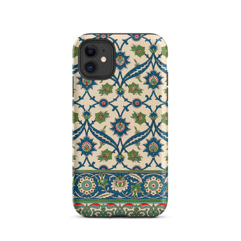 La Decoration Arabe 52 - Emile Prisse D’avennes Phone Case Iphone 11 / Matte Phone Case Intricate Vintage-inspired Floral Geometric Pattern