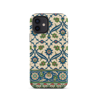 La Decoration Arabe 52 - Emile Prisse D’avennes Phone Case Iphone 12 / Matte Beige Intricate Blue Green Red Floral émile, Islamic Art,