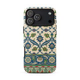 La Decoration Arabe 52 - Emile Prisse D’avennes Phone Case Iphone 17 Pro Max / Matte Beige Green Patterned Phone Case Floral Motifs Made