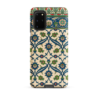 La Decoration Arabe 52 - Emile Prisse D’avennes Phone Case Samsung Galaxy S20 Plus / Matte Intricate Vintage-inspired Tile Pattern Blue