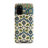 La Decoration Arabe 52 - Emile Prisse D’avennes Samsung Case, Galaxy S20 Plus / Matte, Phone Case Decorative Pattern Green Blue Floral