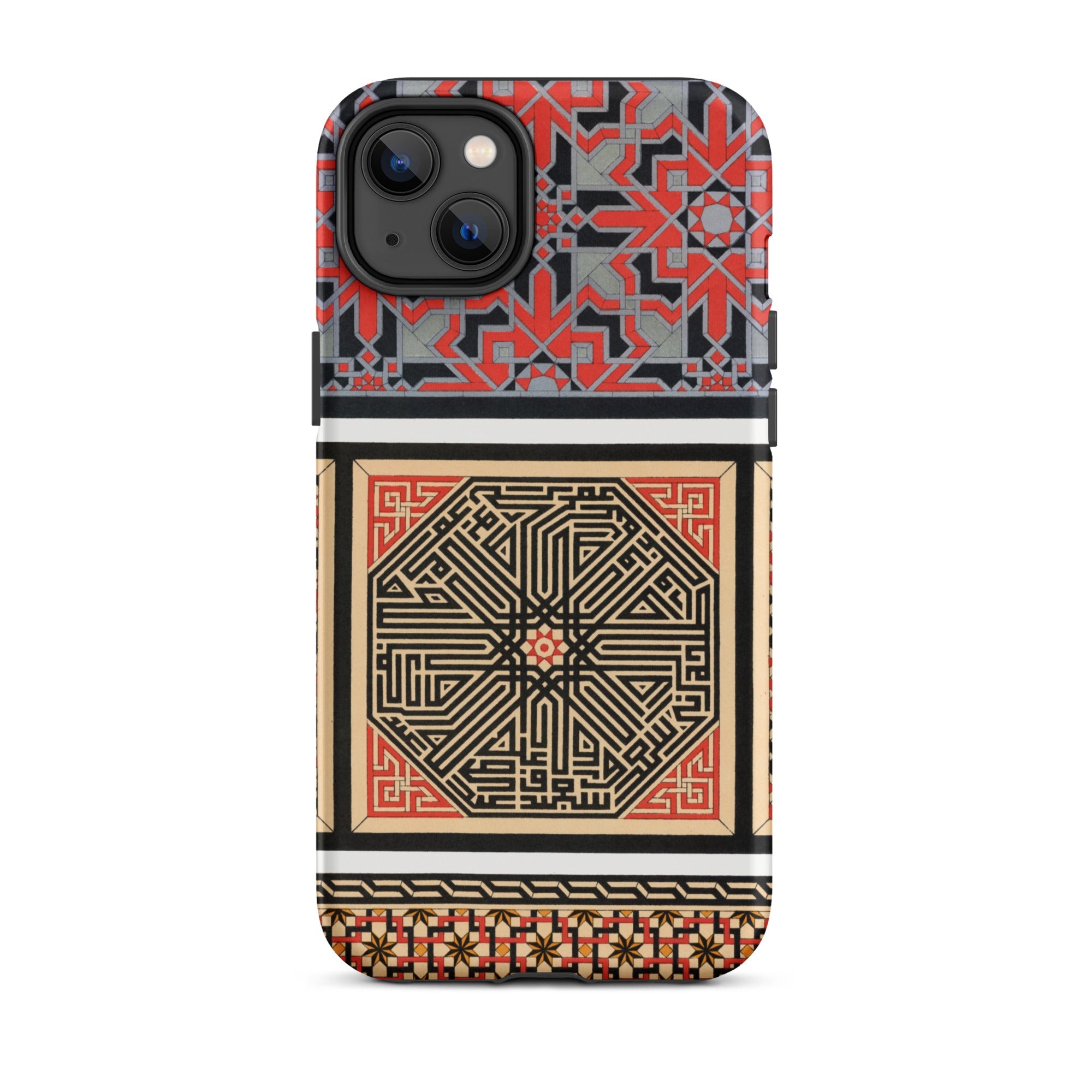 La Decoration Arabe 80 - Emile Prisse D’avennes Art Iphone Case, 14 Plus / Matte, Patterned Smartphone Case