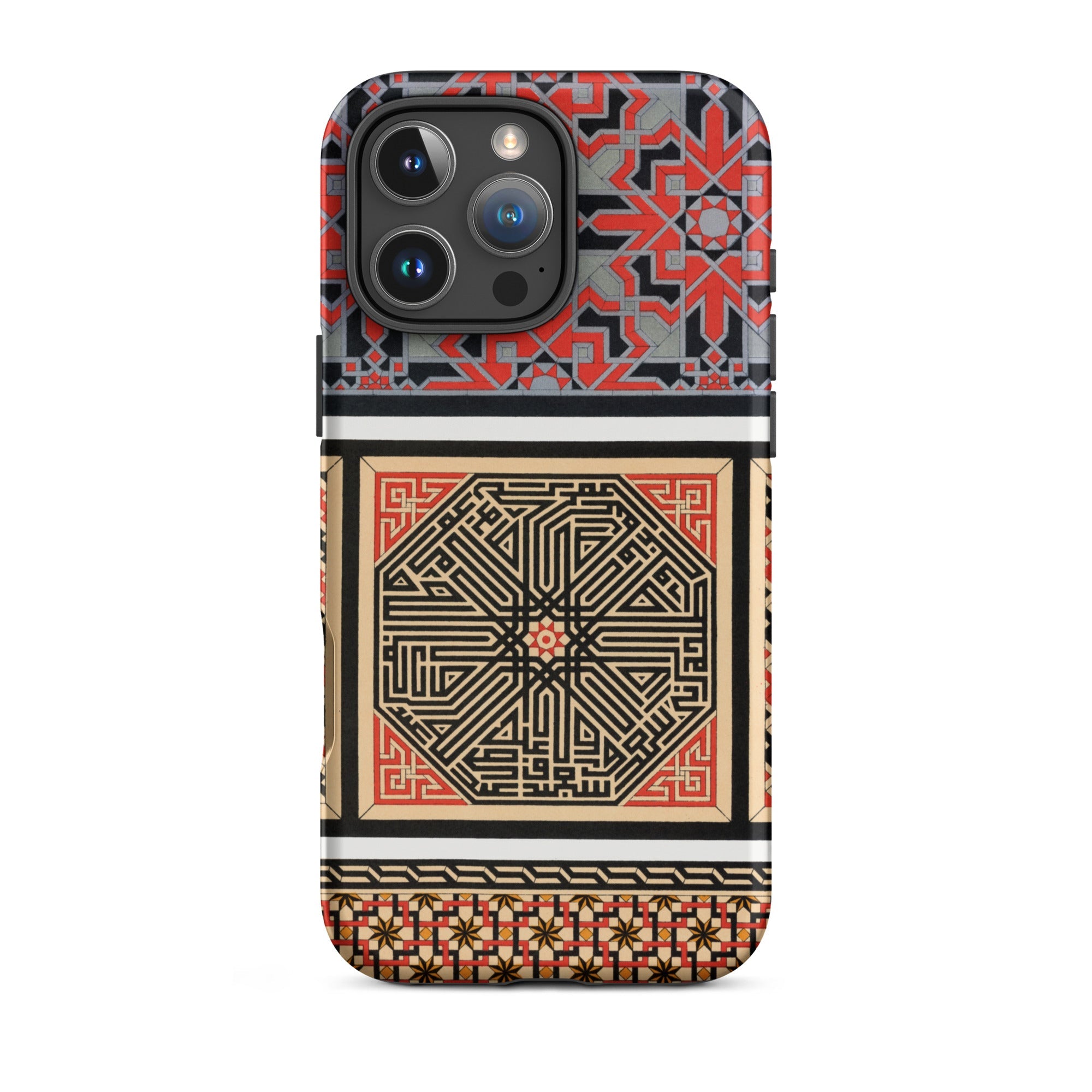 La Decoration Arabe 80 - Emile Prisse D’avennes Art Iphone Case, 16 Pro Max / Matte, Ornate Patterned Phone Case