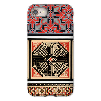 La Decoration Arabe 80 - Emile Prisse D’avennes Art Phone Case Iphone 8 / Matte Decorative Phone Case Intricate Geometric Islamic-inspired