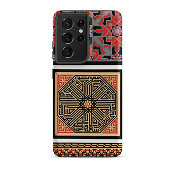 La Decoration Arabe 80 - Emile Prisse D’avennes Art Phone Case Samsung Galaxy S21 Ultra / Matte Phone Case Intricate Geometric Arabic