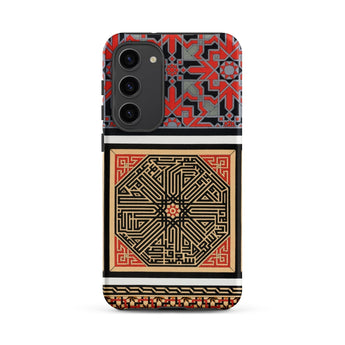 La Decoration Arabe 80 - Emile Prisse D’avennes Art Phone Case Samsung Galaxy S23 Plus / Matte Red Black Gold Geometric-patterned Phone