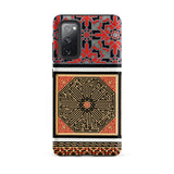 La Decoration Arabe 80 - Emile Prisse D’avennes Art Samsung Case, Galaxy S20 Fe / Matte, Smartphone Case Red Gray Geometric Patterned