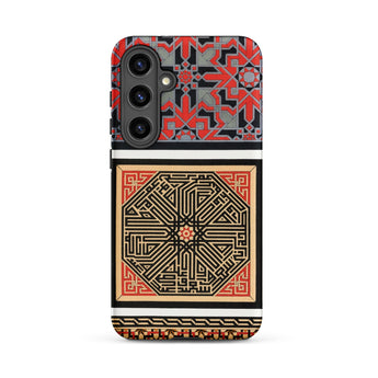 La Decoration Arabe 80 - Emile Prisse D’avennes Art Samsung Case, Galaxy S24 Plus / Matte, Phone Case Geometric Pattern Calligraphic Design