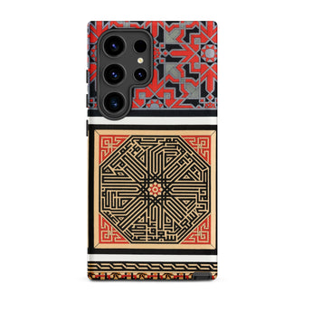 La Decoration Arabe 80 - Emile Prisse D’avennes Art Samsung Case, Galaxy S24 Ultra / Matte, Smartphone Case Intricate Red Black Gold