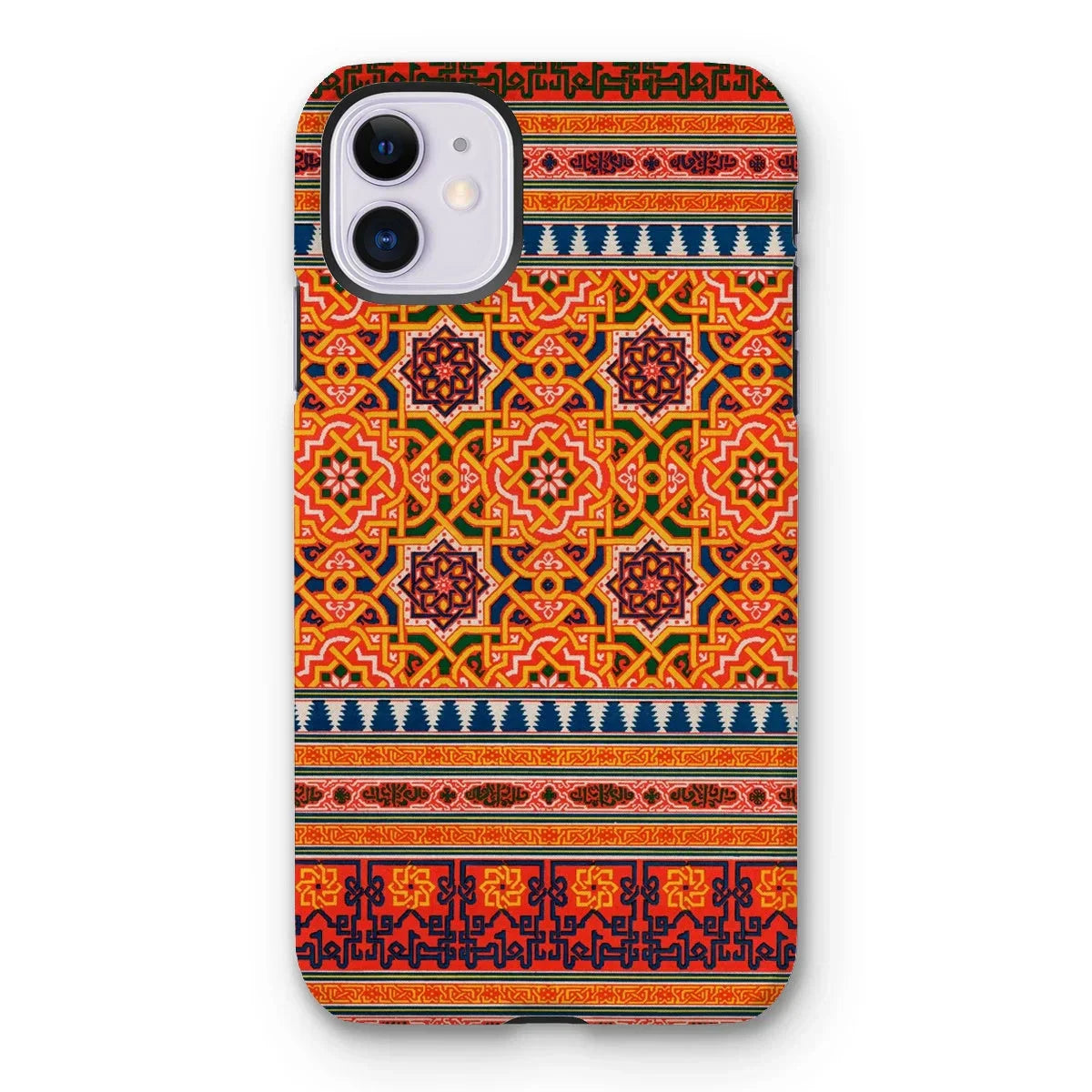 La Decoration Arabe 9 + 10 - Emile Prisse D’avennes Iphone Case, 11 / Matte, Colorful Patterned Phone Case Intricate Geometric Floral