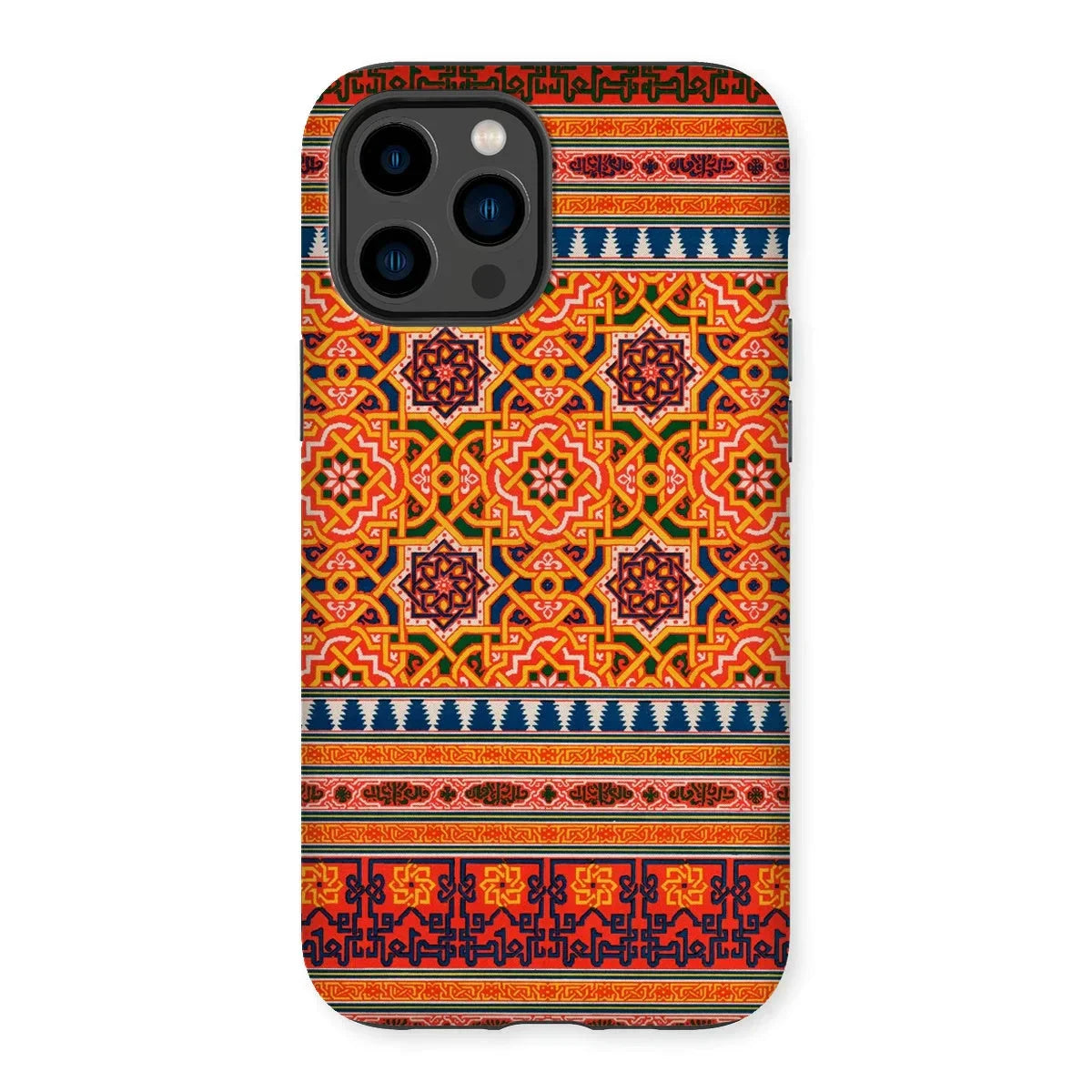 La Decoration Arabe 9 + 10 - Emile Prisse D’avennes Iphone Case, 14 Pro Max / Matte, Colorful Patterned Phone Case Intricate Geometric