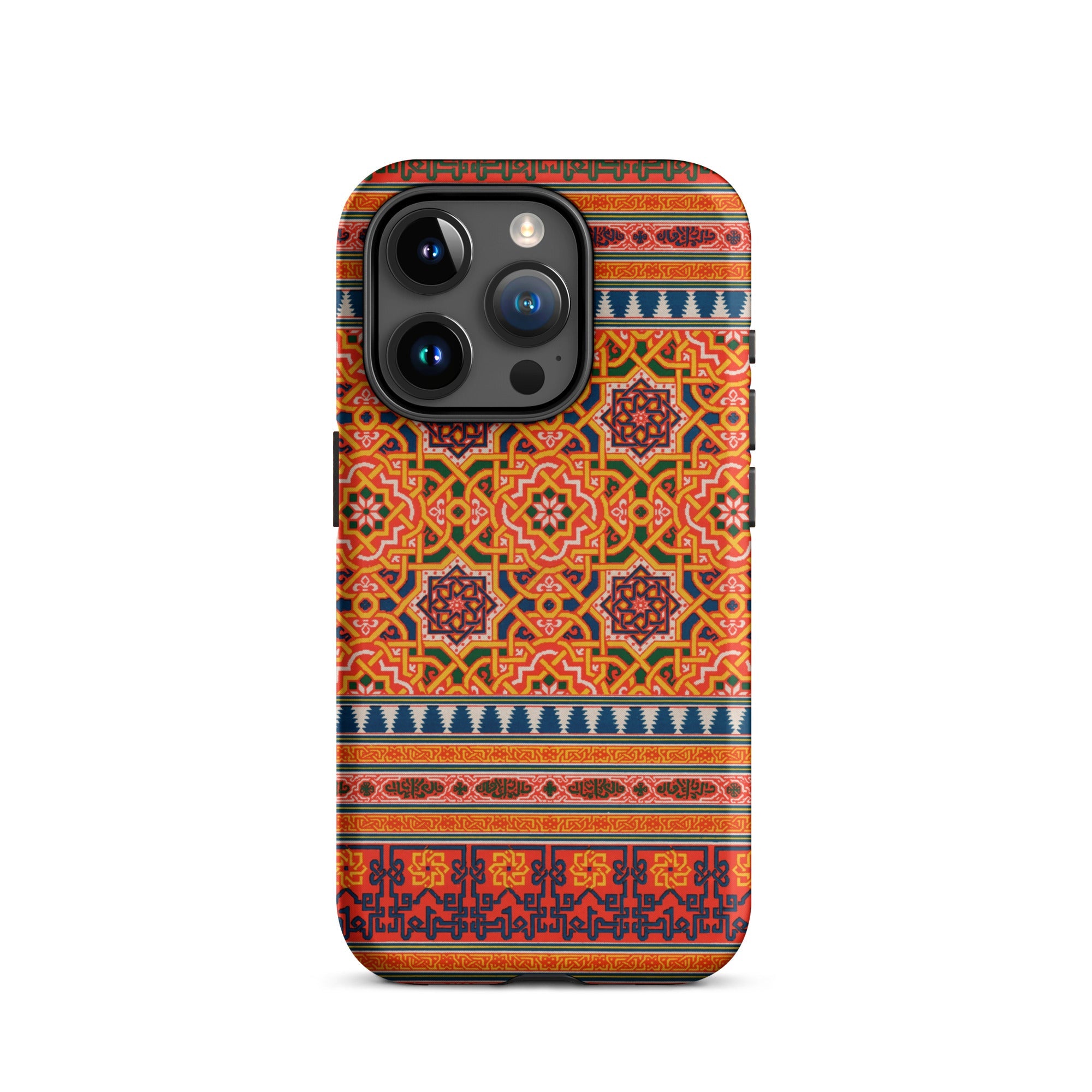 La Decoration Arabe 9 + 10 - Emile Prisse D’avennes Iphone Case, 15 Pro / Matte, Patterned Iphone Case