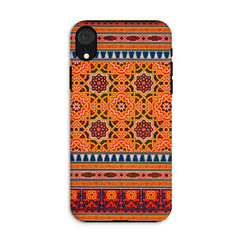 La Decoration Arabe 9 + 10 - Emile Prisse D’avennes Iphone Case, Xr / Matte, Colorful Patterned Phone Case Intricate Geometric Floral