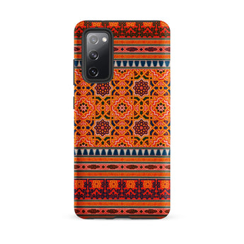La Decoration Arabe 9 + 10 - Emile Prisse D’avennes Samsung Case, Galaxy S20 Fe / Matte, Smartphone Case Intricate Orange Red Blue