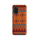 La Decoration Arabe 9 + 10 - Emile Prisse D’avennes Samsung Case, Galaxy S20 / Matte, Smartphone Case Intricate Orange Red Blue Geometric