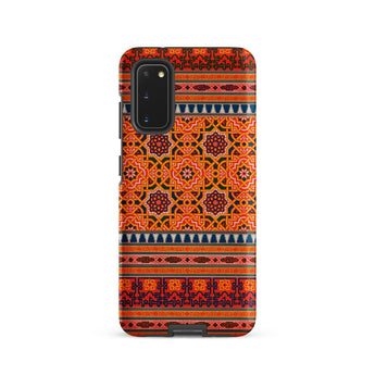La Decoration Arabe 9 + 10 - Emile Prisse D’avennes Samsung Case, Galaxy S20 / Matte, Smartphone Case Intricate Orange Red Blue Geometric